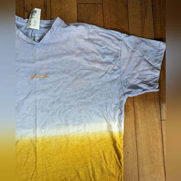 Gradient Yellow & Light Blue T-Shirt - Native Youth - Picture 2 of 4
